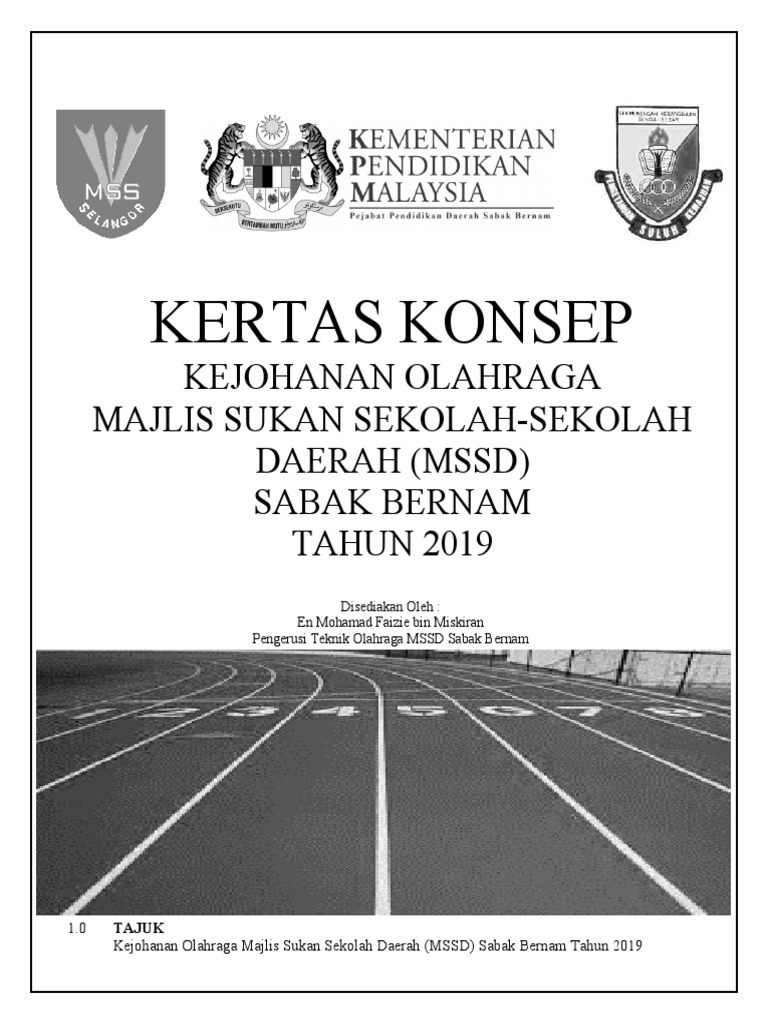 1.kertas Kerja Olahraga MSSD Sabak 2019 | PDF