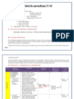 Unidad de Aprendizaje 2 - 2023 - Segundo Grado