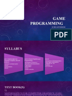 Game Programming For T.Y. Computer Science Students