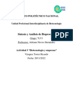 Actividad 5 - Biotecnología y Empresas