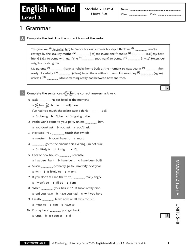 EIM Level 3 Test A Module 2 | PDF | English Language