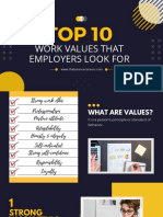 Top 10 Work Values