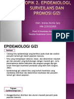 Topik 2. Epidemiologi, Surveilans Dan Promosi Gizi