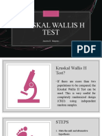 Kruskal Wallis H Test and Friedman F Test