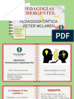 Pedagogias Emergentes. P. Critica P. Mclaren