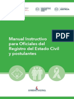 Manual Instructivo para Oficiales Del Registro Del Estado Civil y Postulantes
