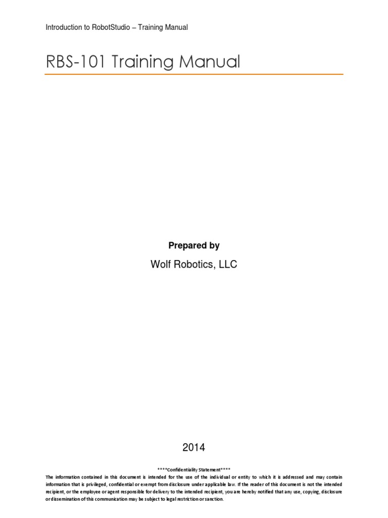 RobotStudio Training Manual Overview | PDF | Directory (Computing ...