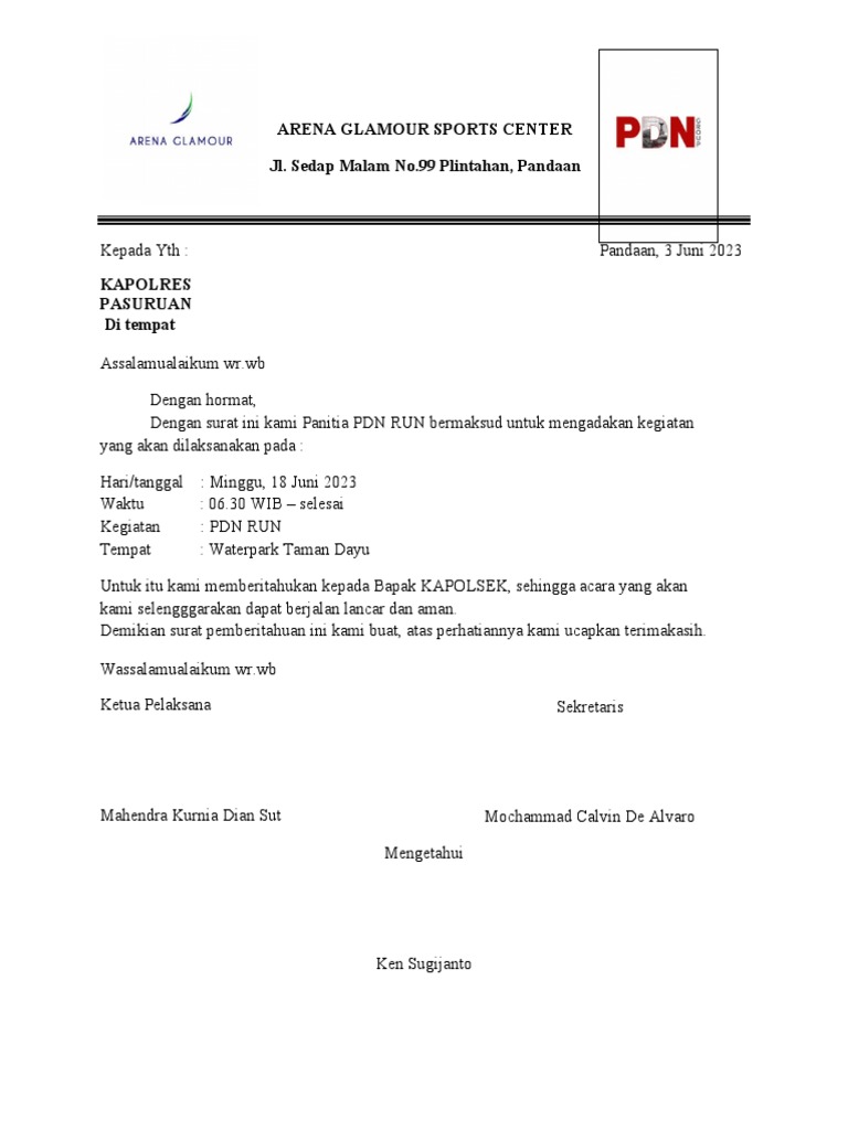 Surat Izin Kepolisian | PDF