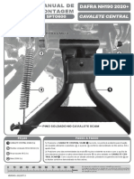 Manual de Montagem Scam Dafra Nh190 2020 Cavalete Central Spto600
