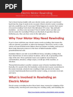 Three-Phase Motor Rewinding Guide | PDF | Electric Motor | Electrical ...