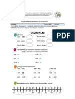 GUÍA DE NÚMEROS DECIMALES SEXTOS BÁSICOS