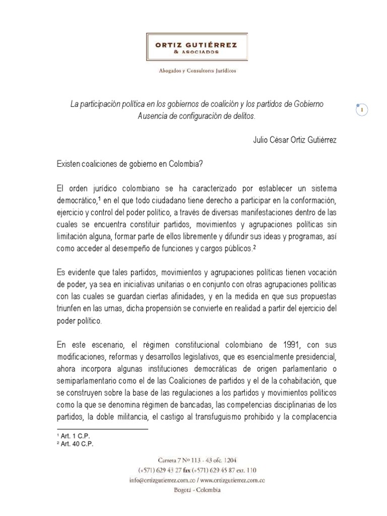 Concepto Gilberto Rondon PDF Constitución Democracia