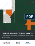 Hiv Consent Age KenyaPolicyAssessment