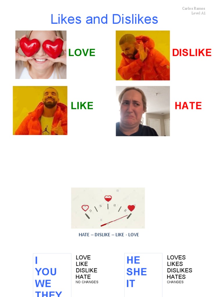 54. LIKES AND DISLIKES | PDF