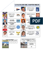 Candidatos A La Alcaldía Del Cantón Mejía