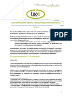 7.5 Vulnerabilidad Social y Precariedad Profesional