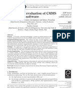 AHP-based Evaluation of CMMS Software