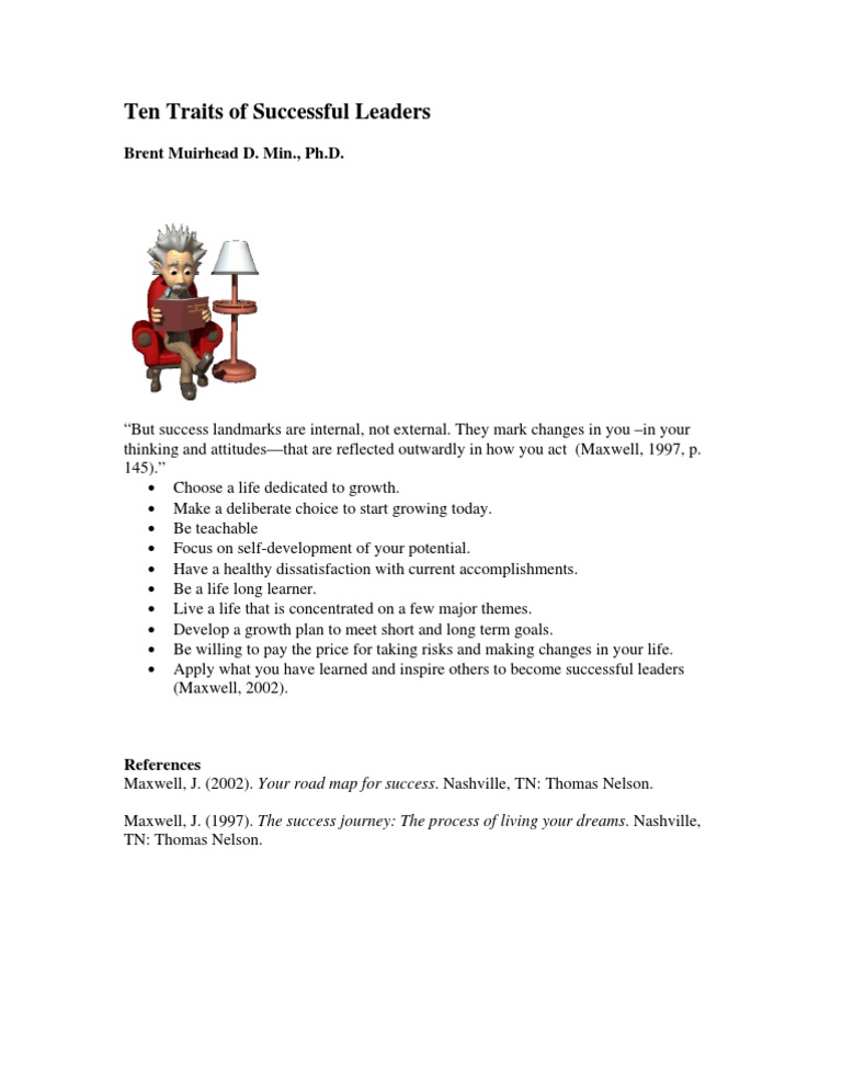 Ten Traits of Effective Leaders | PDF | Self-Improvement