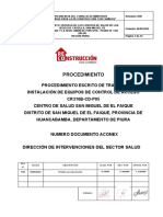 CR316B-CD-P05 Pet Instalación de Equipos de Control de Acceso