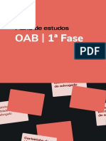 Plano de Estudos Oab 90 Dias