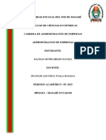 Universidad Estatal Del Sur de Manabí Facultad de Ciencias Económicas Carrera de Administración de Empresas Administracion de Empresas Estudiante