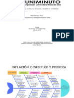 Actividad 5 Diagrama Causa y Efecto Inflación, Desempleo y Pobreza