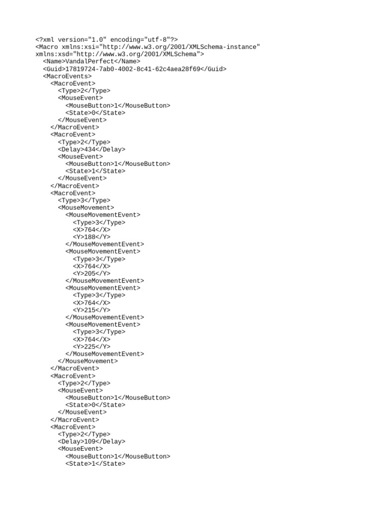 Macro Script for Automation | PDF