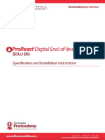 ProReact Digital End of Line Unit Installation Manual