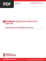 ProReact Digital End of Line Unit Installation Manual