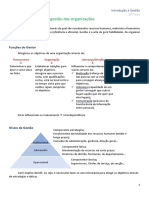 Fundamentos Da Gestão Das Organizações: Funções Do Gestor