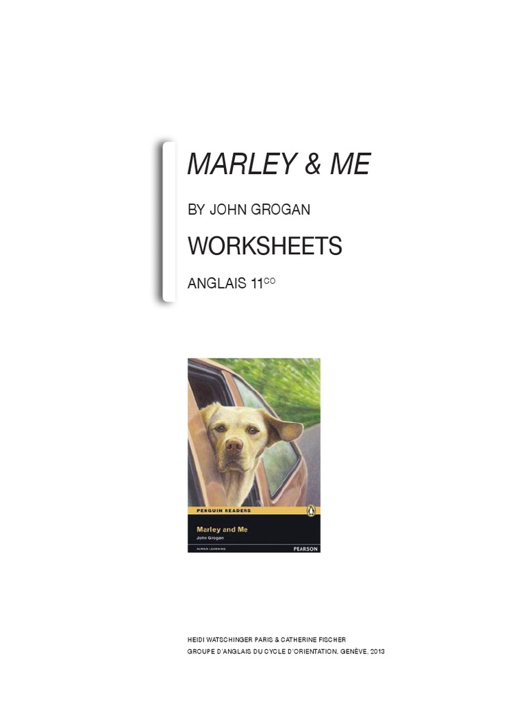 Marley and Meworksheets PDF