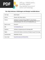 Chapter 6-On-Chip Antenna Challenges and Design Considerations