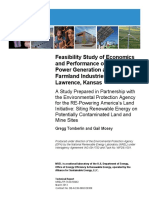 Feasibility Study of Economics and Performance of Biomass Power Generation at The Former Farmland Industries Site in Lawrence, Kansas