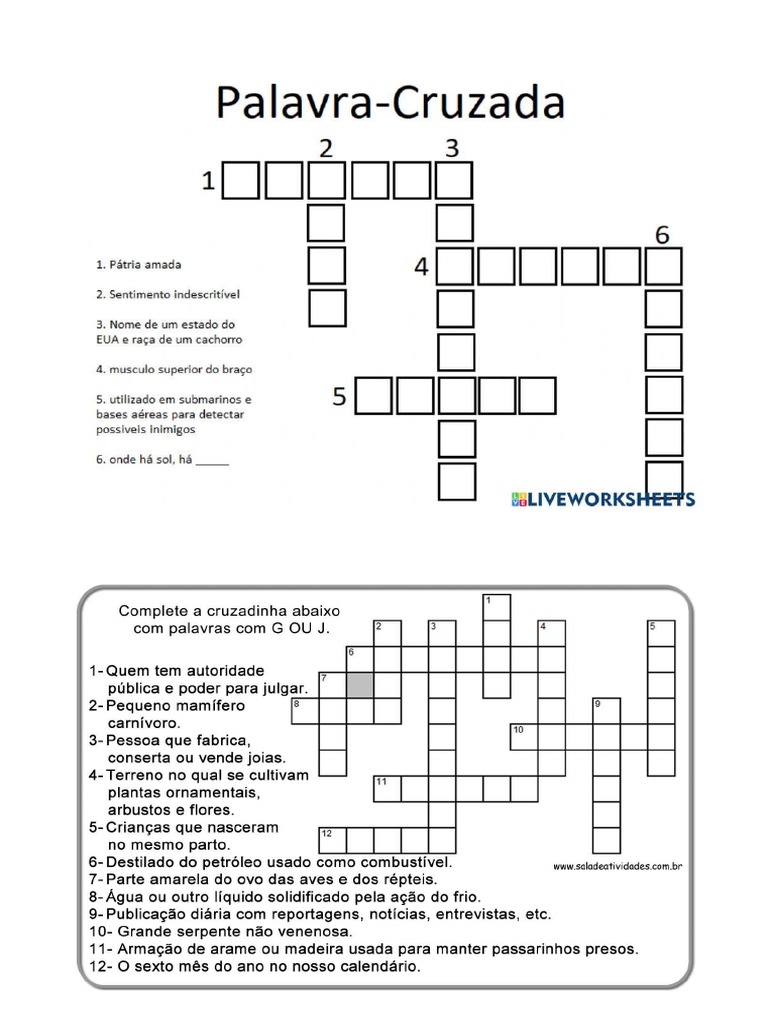 Palavras Cruzadas | PDF