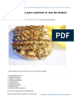 Dulciurifeldefel - Ro-Muschiulet de Porc Marinat in Sos de Ierburi Aromate