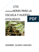 Proyecto Jardineras para La Escuela y Huerto Ecologico