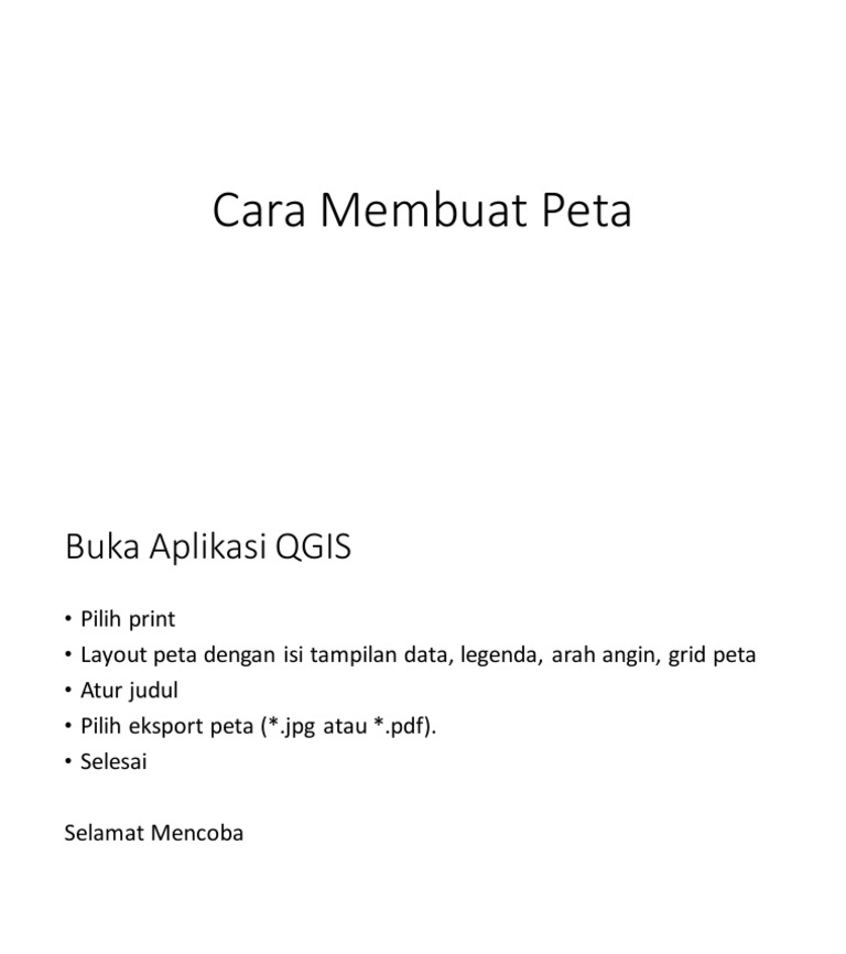 Membuat Peta Di Qgis Pdf