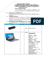 Especificaciones Laptop, Usb y Thoner