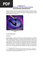 2011 Experiment-5 2011-Characterization of SPR Photo Resist