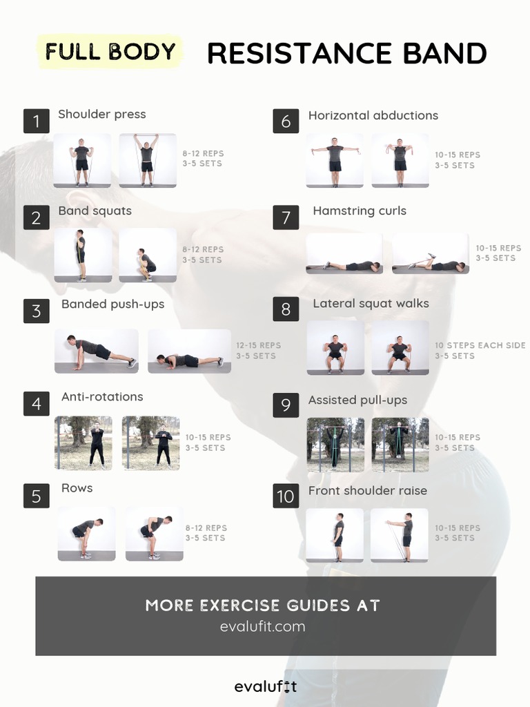 Full Body Resistance Band Workout Evalufit | PDF
