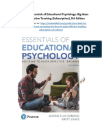 Test Bank For Essentials of Educational Psychology Big Ideas To Guide Effective Teaching Subscription 5th Edition