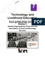 TLE7 - HE - Mod2 - Identify Organizational Chart and Job Description of Food and Beverage Services - v5