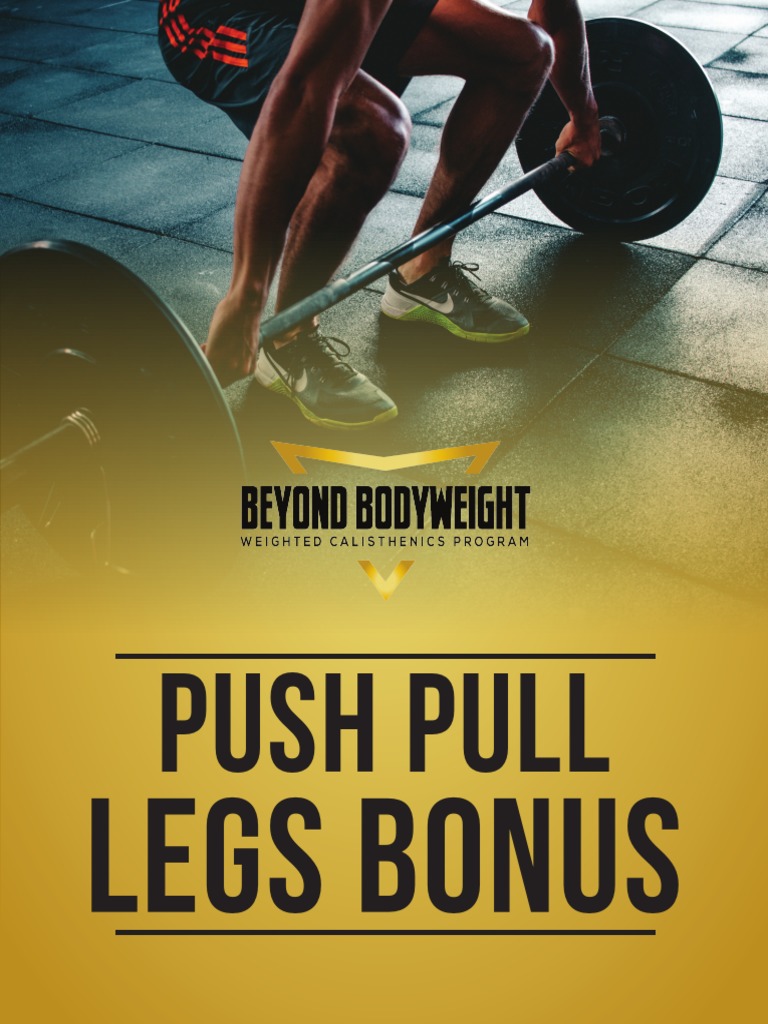 Push Pull Legs PDF Sports Science Weight Training