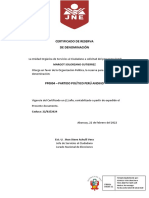 Certificado de Reserva de Denominacion 0004