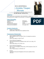 Curriculum Luis Aristides Vasquez Moronta-Ministerio