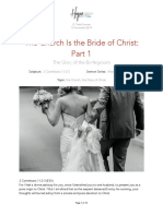 The Church Is The Bride of Christ Part 1