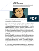Biografía de Martín Lutero y Juan Calvino