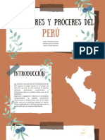 Precursores y Proceres Del Perú