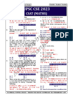 UPSC CSE 2023 28-05-2023 (CSAT) Maths