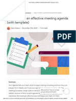 How To Write An Effective Meeting Agenda (With Template)